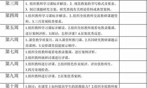 小学教研活动及行事历_小学教研活动计划