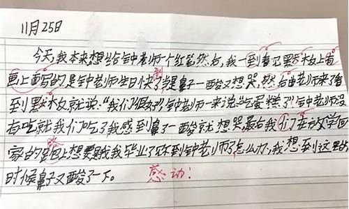 鼻子一酸的经历作文_鼻子一酸的经历作文500字