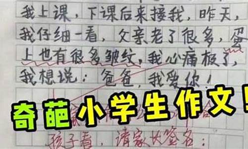 世界上最搞笑的作文(中文)_世界上最搞笑的作文是什么